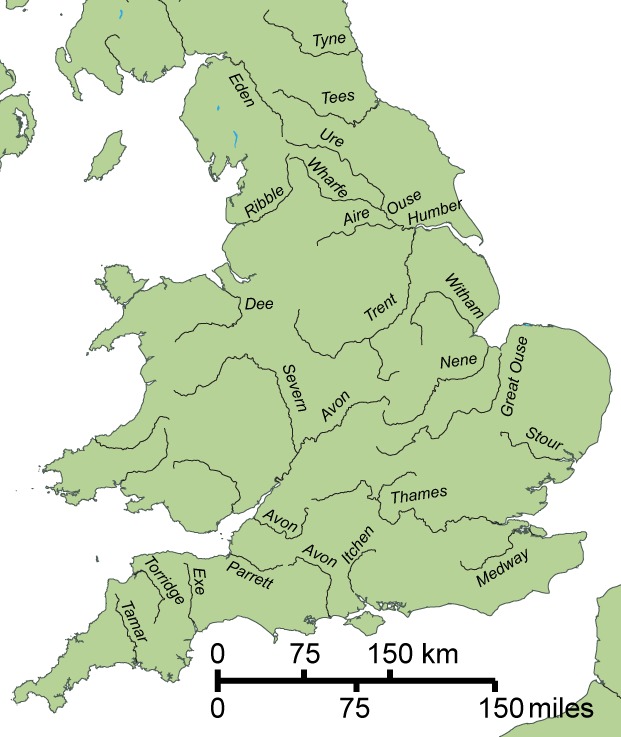 England rivers map