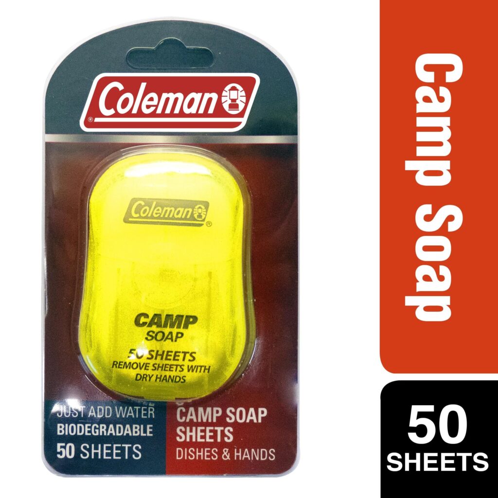 Coleman biodegradable Soap Sheets