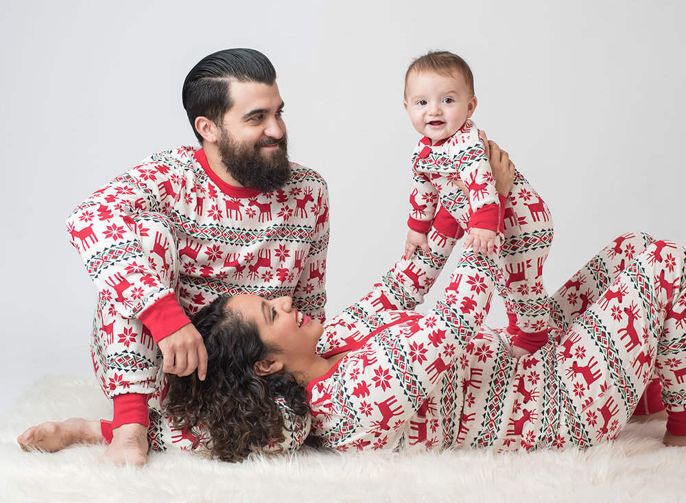 Pajama Day Photoshoot with Family